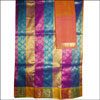 Multicolor Pattu Parikini-Ooni Set with Mustard Border (NSS-59) - Click here to View more details about this Product